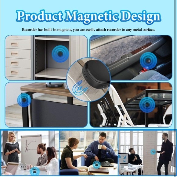 Brand New 64GB Digital Voice Recorder w/Playback 750 Hours Voice Portable Audio - Picture 7 of 14